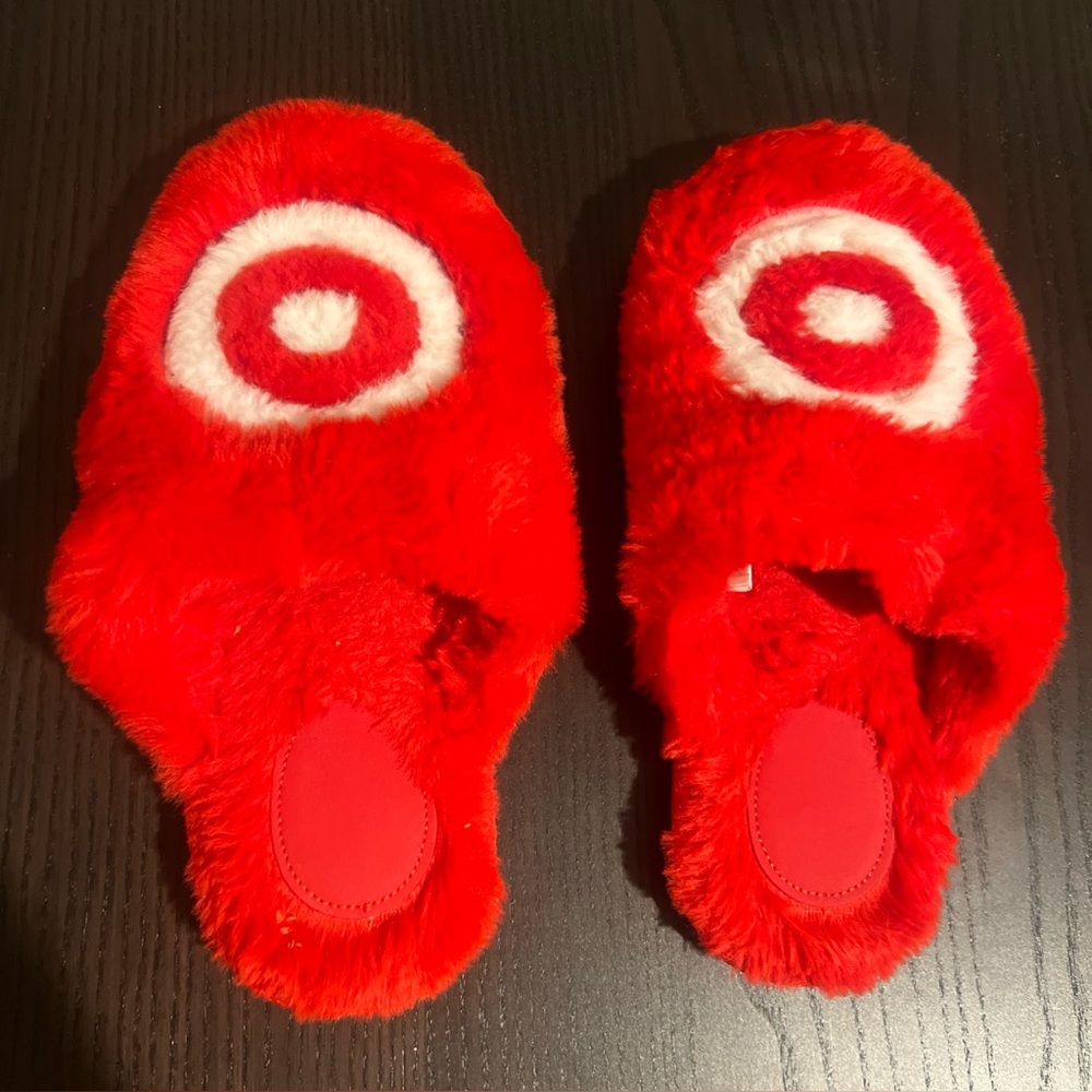 Target Red Fuzzy Slippers